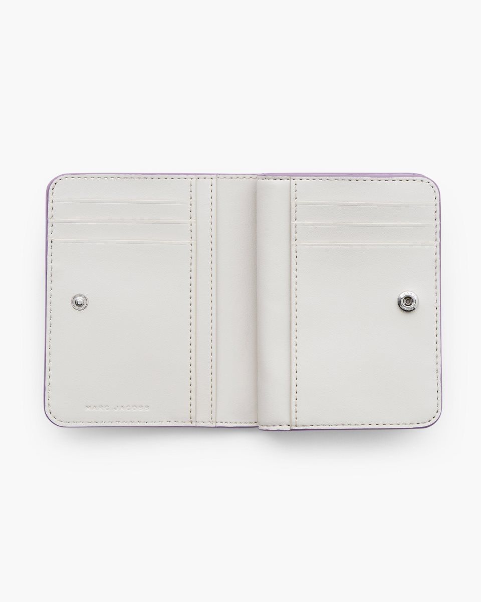 Marc Jacobs The Covered J Marc Mini Compact Wallet Purple | 35JEXWGSO