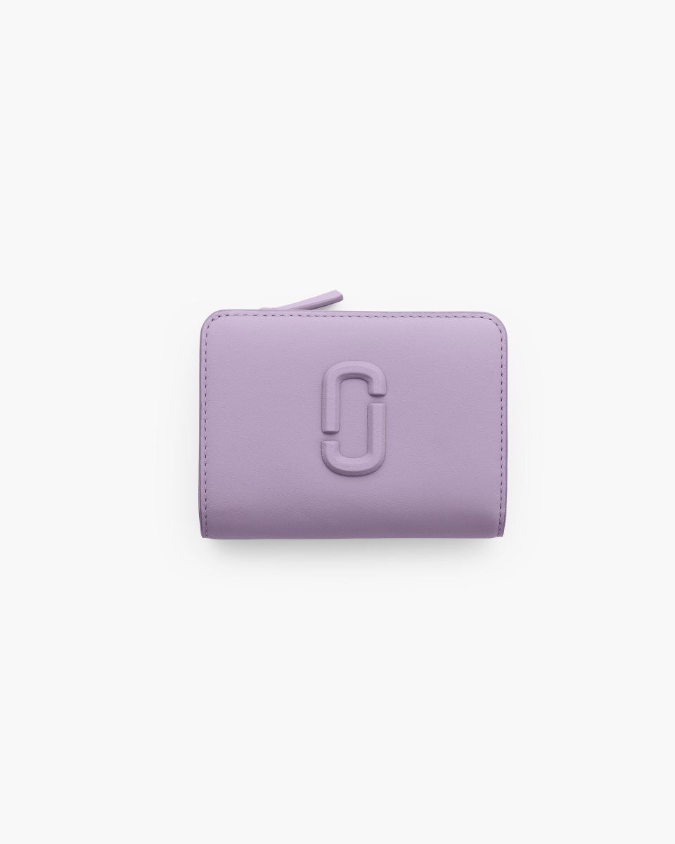 Marc Jacobs The Covered J Marc Mini Compact Wallet Purple | 35JEXWGSO