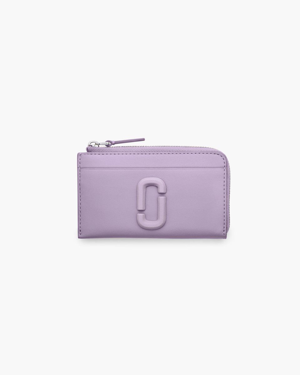 Marc Jacobs The Covered J Marc Top Zip Multi Wallet Purple | 48KXCMVSI