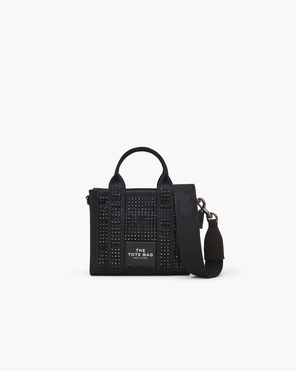 Marc Jacobs The Crystal Canvas Crossbody Tote Bag Black | 35CBRGVPL