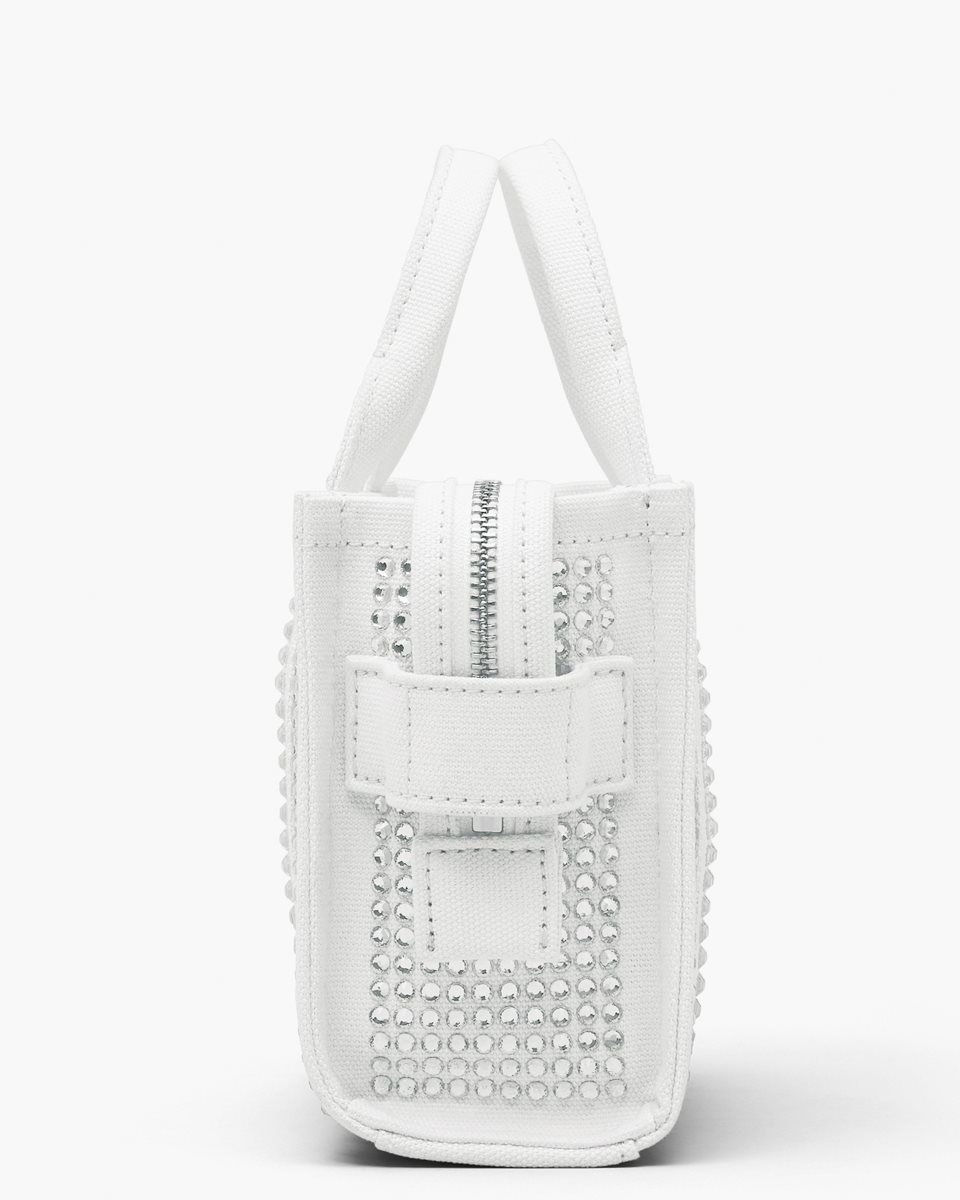 Marc Jacobs The Crystal Canvas Crossbody Tote Bag White | 23HYMACQP