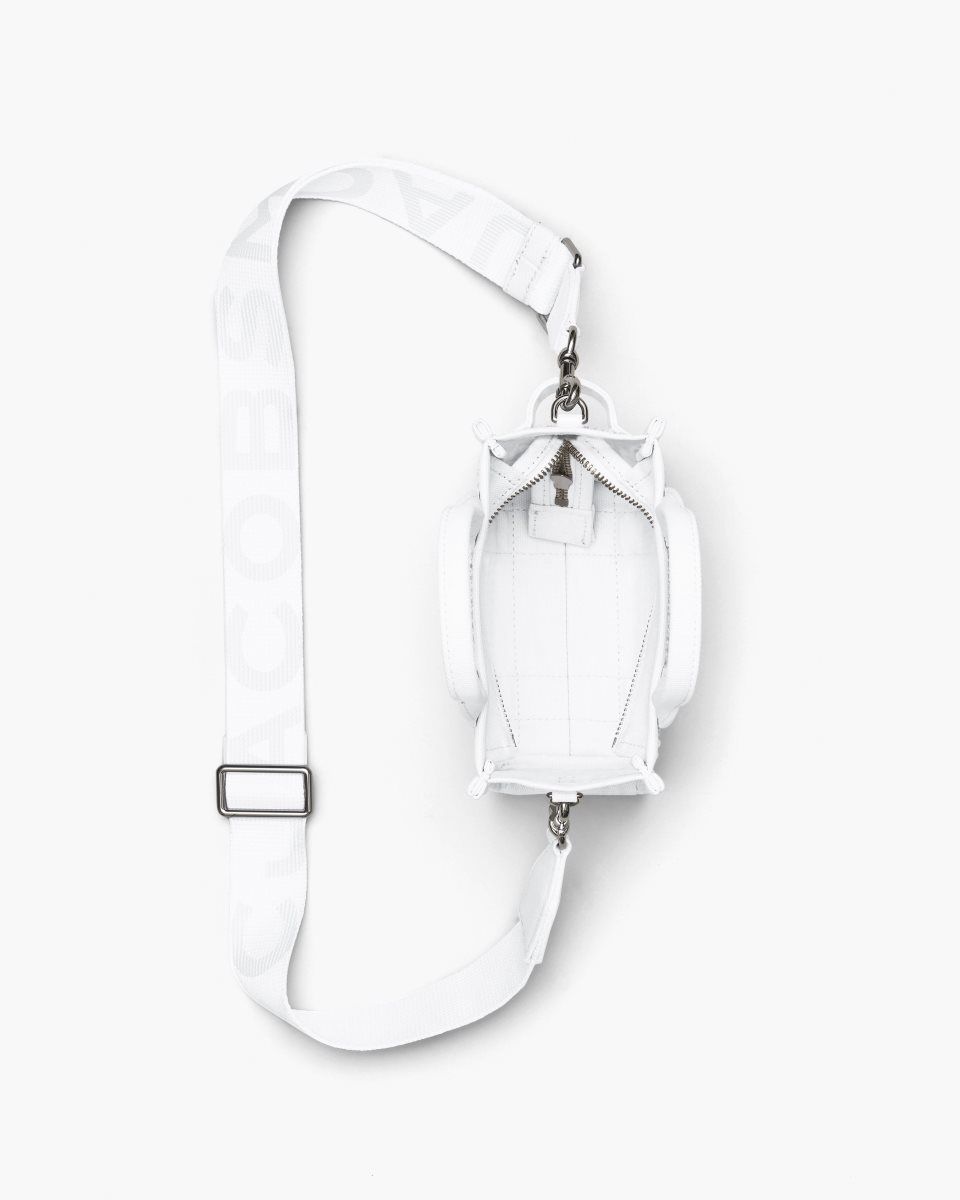 Marc Jacobs The Crystal Canvas Crossbody Tote Bag White | 23HYMACQP