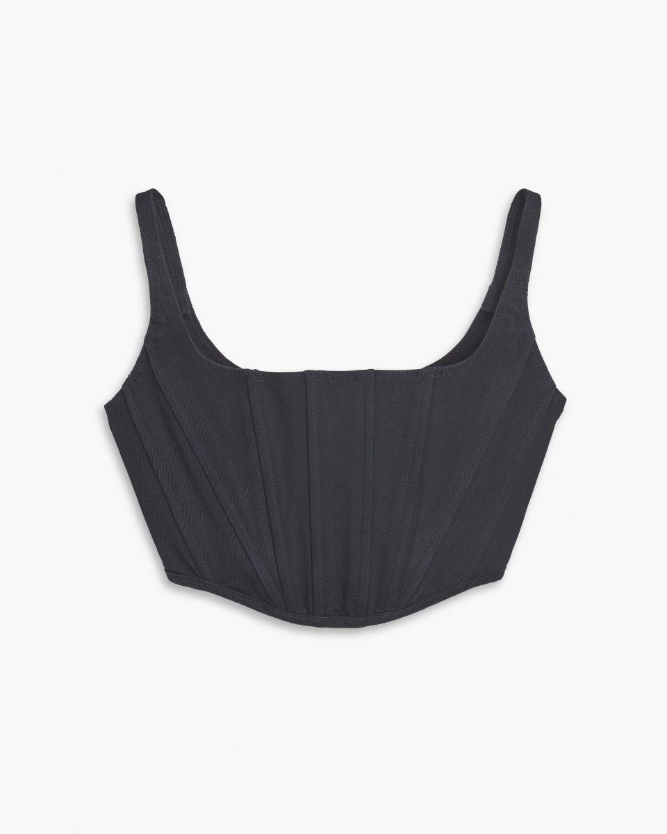 Marc Jacobs The Denim Bustier Black | 61MJGOTBL