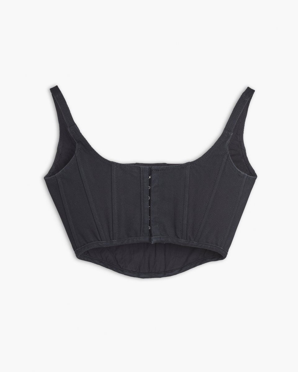 Marc Jacobs The Denim Bustier Black | 61MJGOTBL