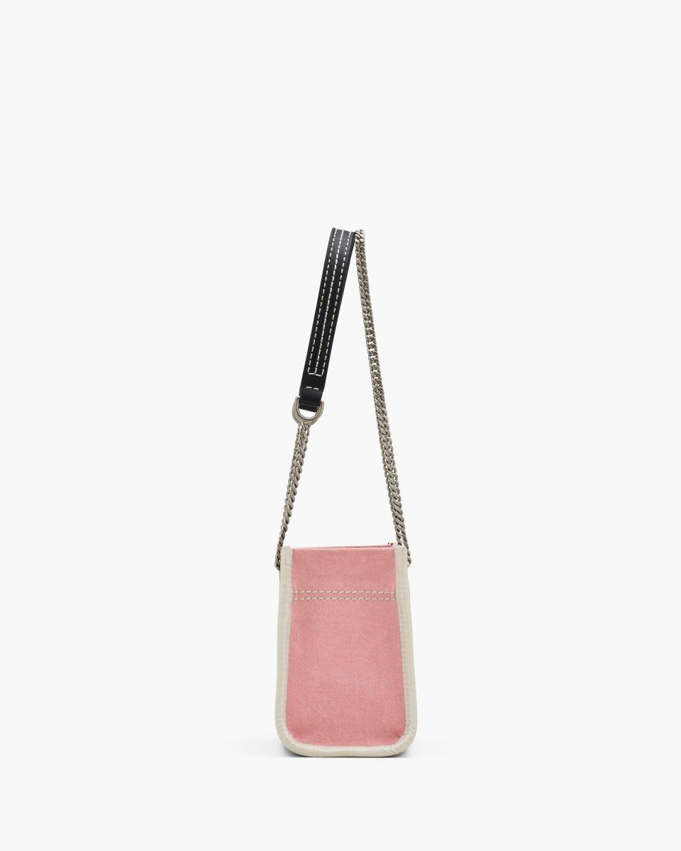 Marc Jacobs The Denim Chain Crossbody Tote Bag Pink | 35OKSHGIT