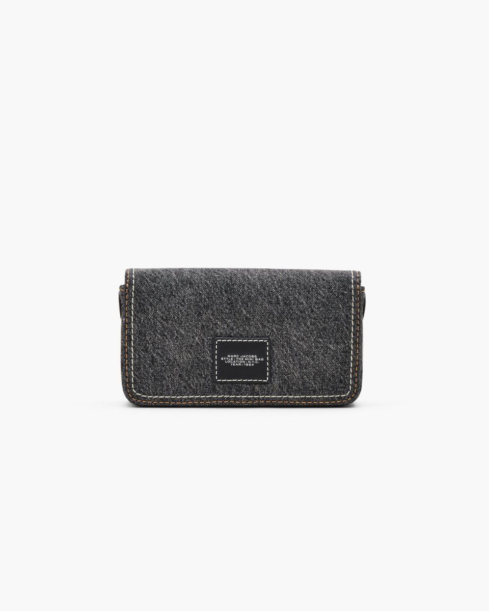 Marc Jacobs The Denim Chain Mini Bag Black Wash | 47XJELIFN