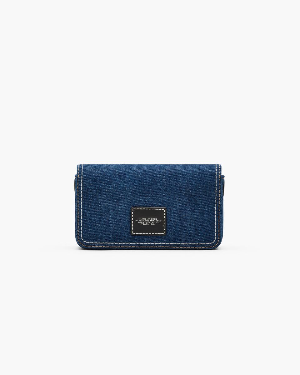 Marc Jacobs The Denim Chain Mini Bag Dark Wash | 49KPUYRIJ