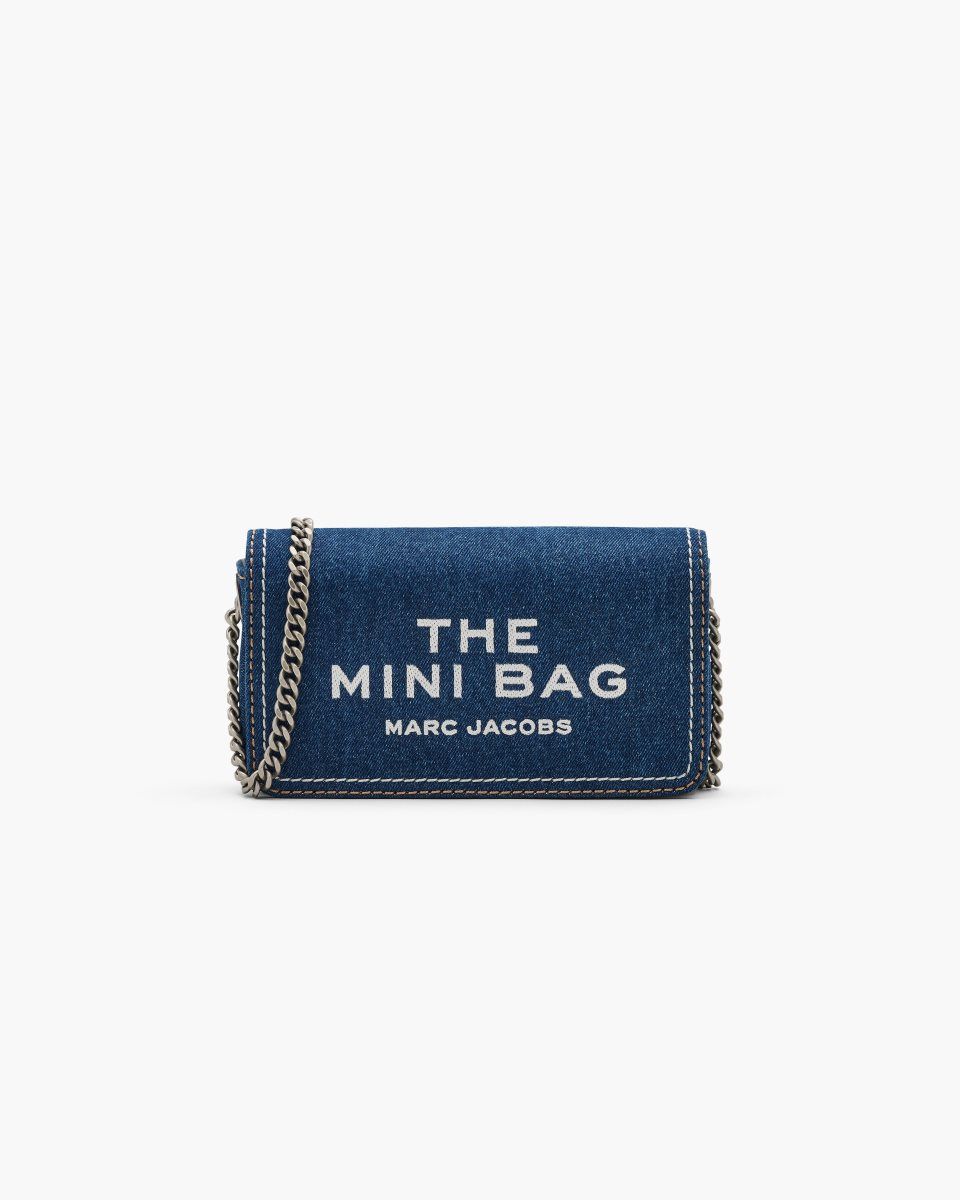 Marc Jacobs The Denim Chain Mini Bag Dark Wash | 49KPUYRIJ