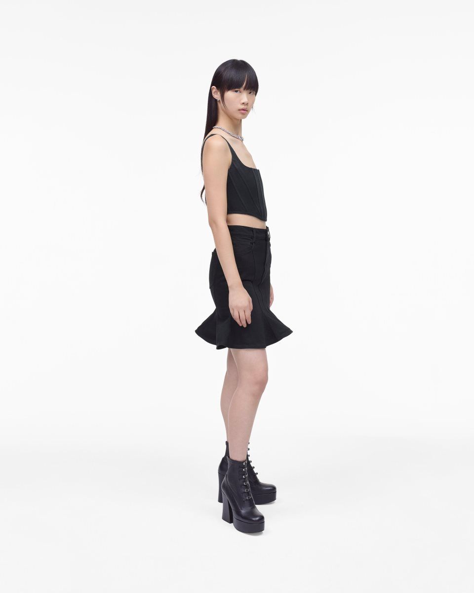 Marc Jacobs The Fluted Mini Skirt Black | 30IQPHBVC