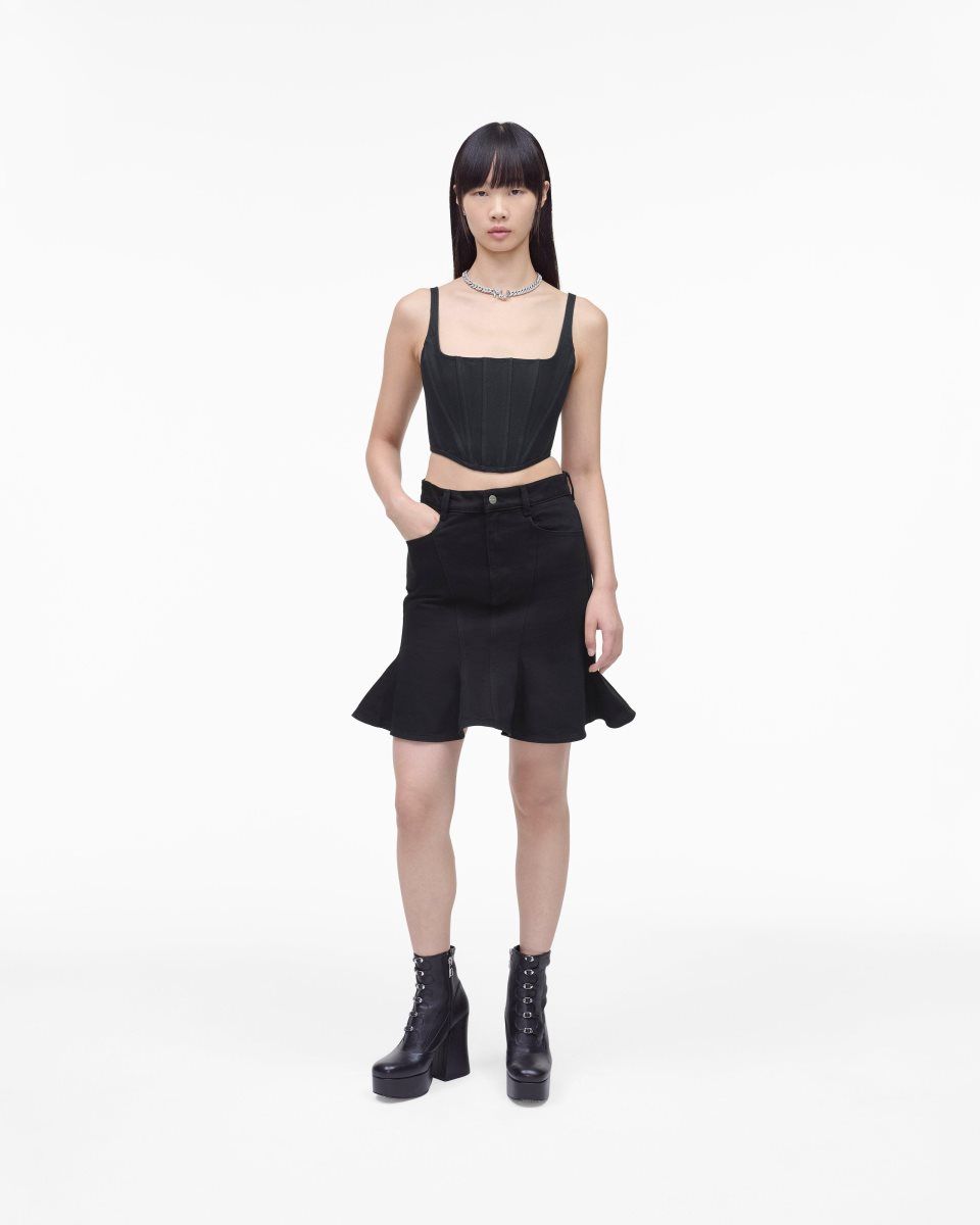 Marc Jacobs The Fluted Mini Skirt Black | 30IQPHBVC