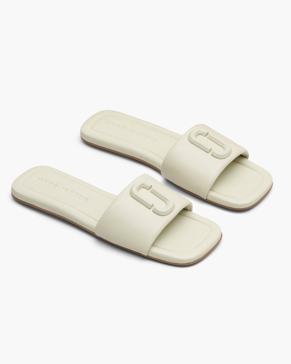 Marc Jacobs The J Marc Leather Sandal White | 97WHBRSLP