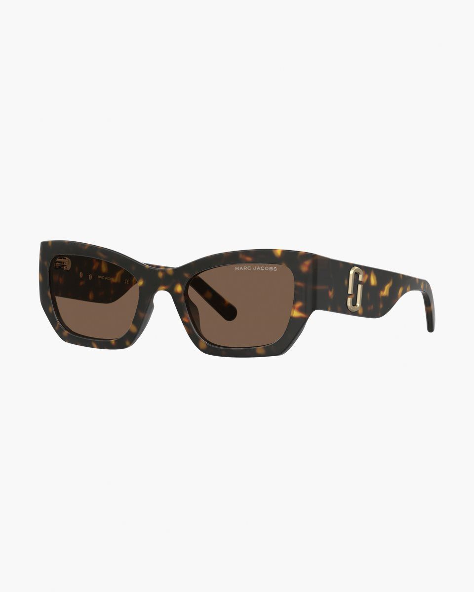 Marc Jacobs The J Marc Square Cat Eye Sunglasses Havana | 87OEPMRDS