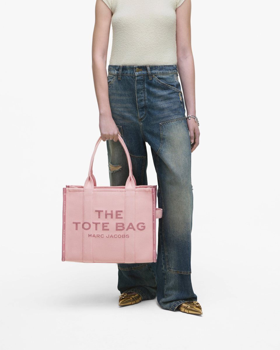 Marc Jacobs The Jacquard Large Tote Bag Rose | 84PXQCMFE