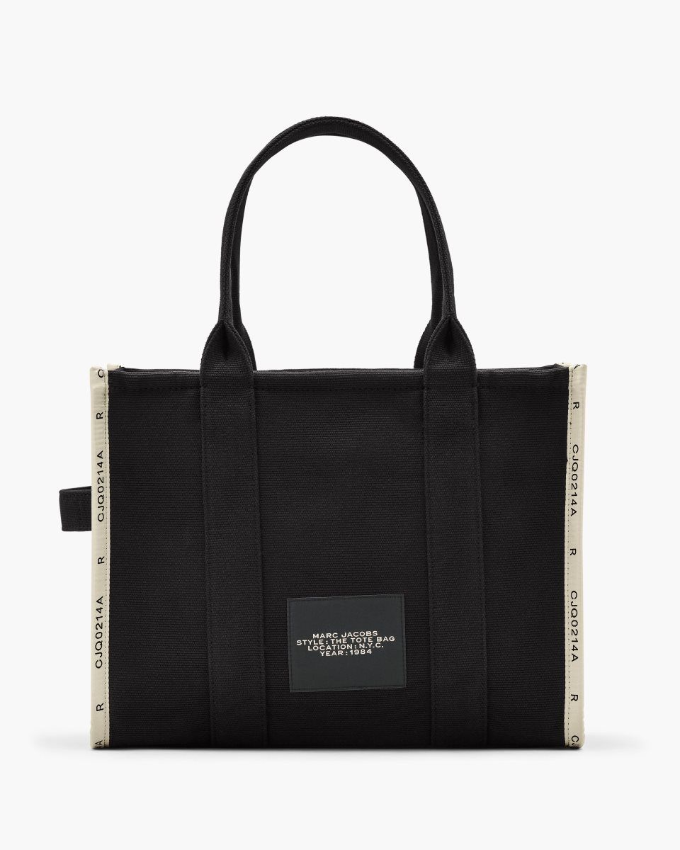 Marc Jacobs The Jacquard Large Tote Bag Black | 83KRNGLPY