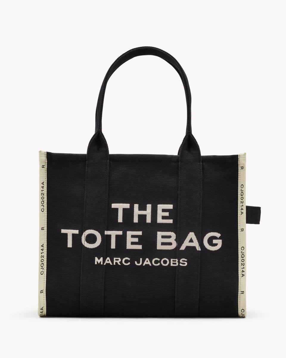 Marc Jacobs The Jacquard Large Tote Bag Black | 83KRNGLPY