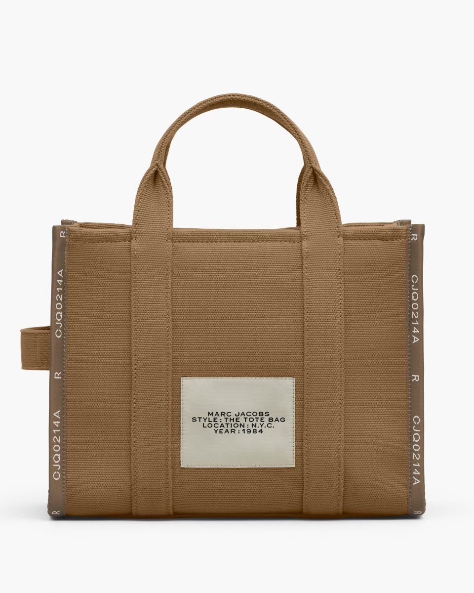 Marc Jacobs The Jacquard Medium Tote Bag Brown | 76FXUJLHN