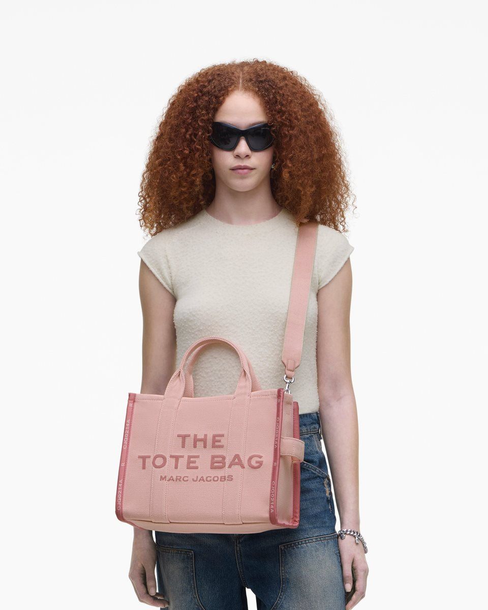 Marc Jacobs The Jacquard Medium Tote Bag Rose | 59WEZUQRJ