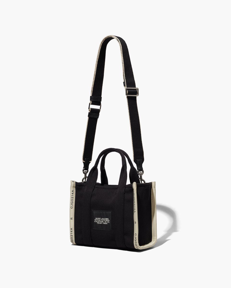 Marc Jacobs The Jacquard Small Tote Bag Black | 07UAIDPMX