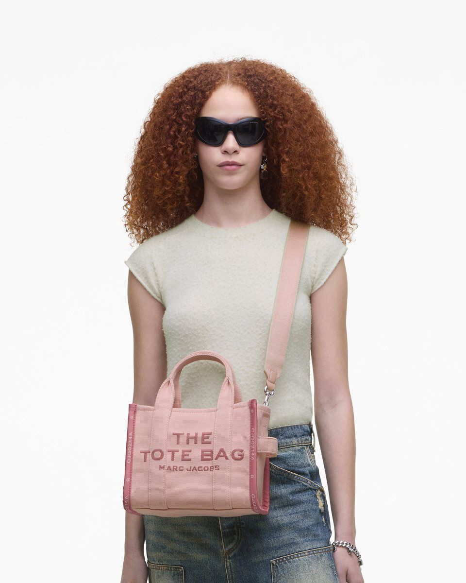 Marc Jacobs The Jacquard Small Tote Bag Rose | 86XJBHVUQ