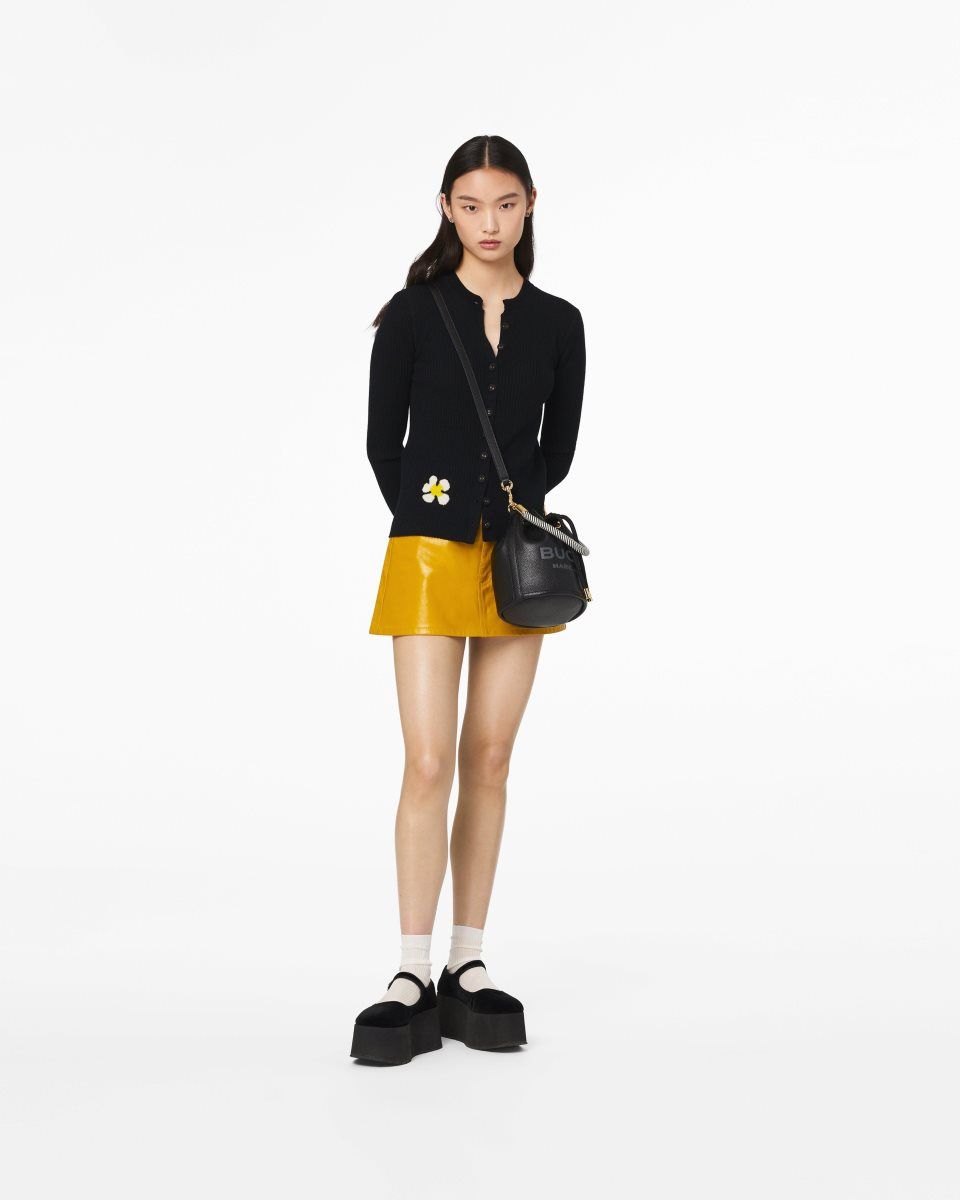 Marc Jacobs The Leather Bucket Bag Black | 60BPOWZFY