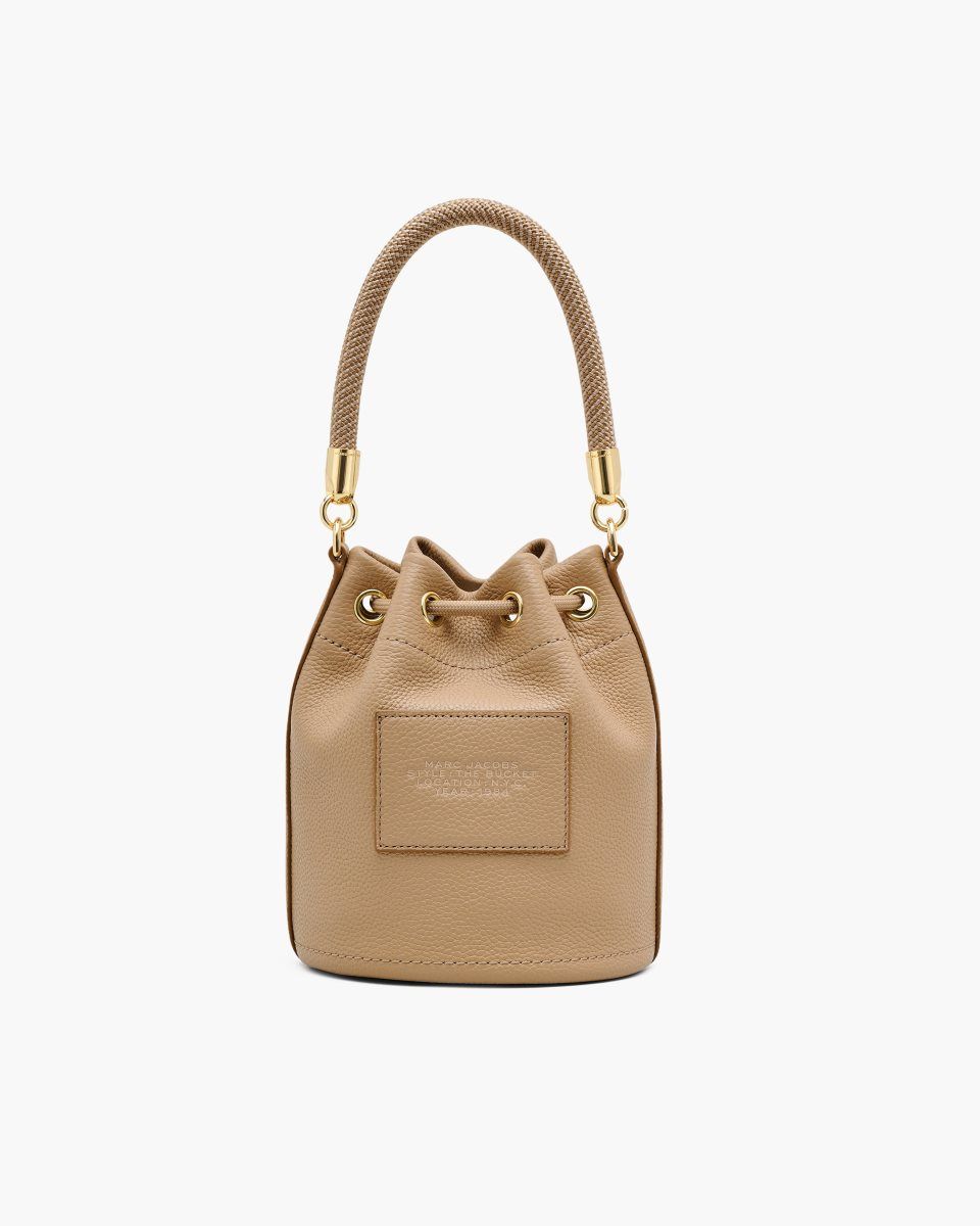 Marc Jacobs The Leather Bucket Bag Brown | 14CHWDVPK