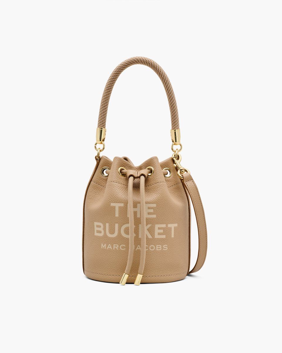 Marc Jacobs The Leather Bucket Bag Brown | 14CHWDVPK