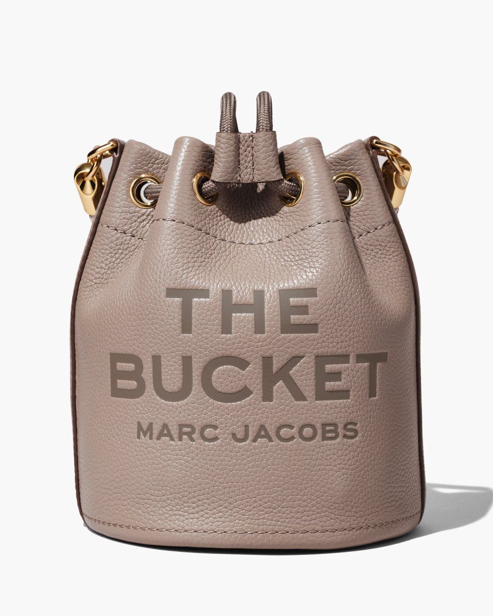 Marc Jacobs The Leather Bucket Bag Cement | 29WDLEXNT