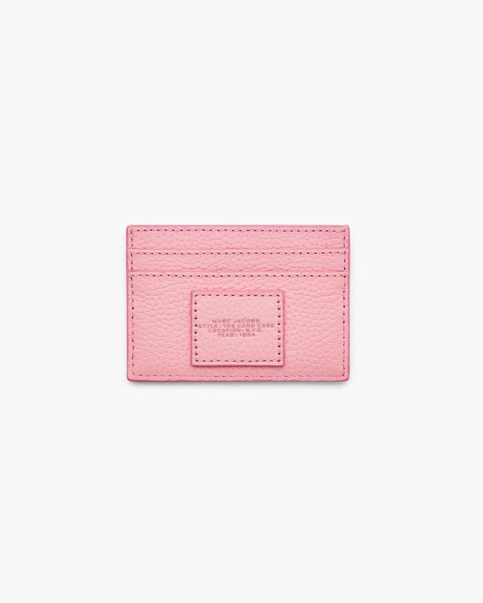 Marc Jacobs The Leather Card Case Pink | 08IDPHFZE