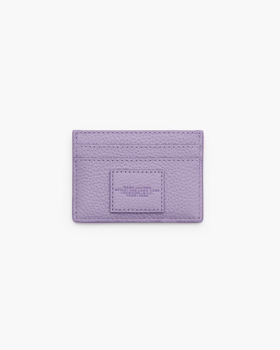 Marc Jacobs The Leather Card Case Purple | 89KVQPUJH