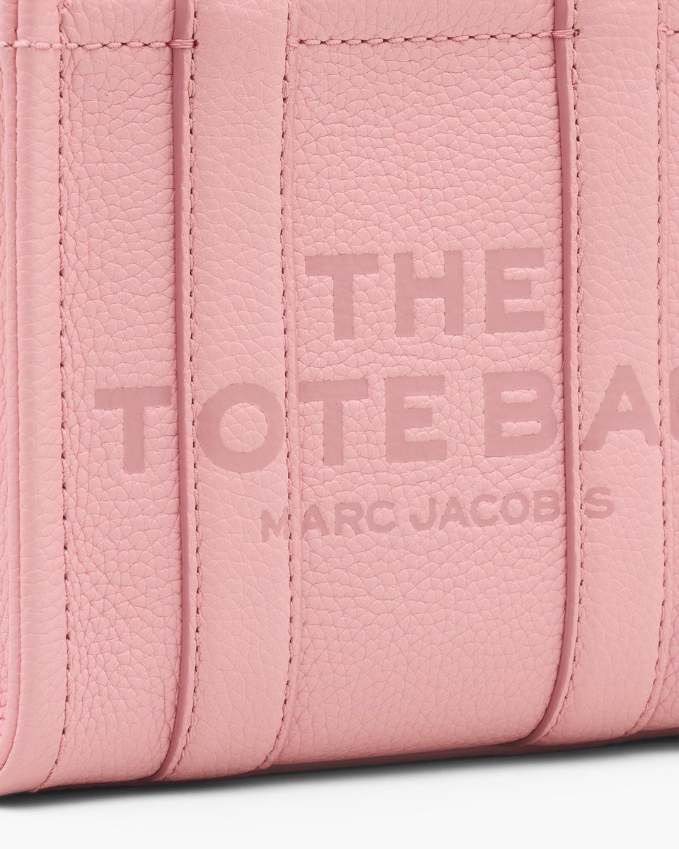 Marc Jacobs The Leather Crossbody Tote Bag Pink | 80JHCTRFQ