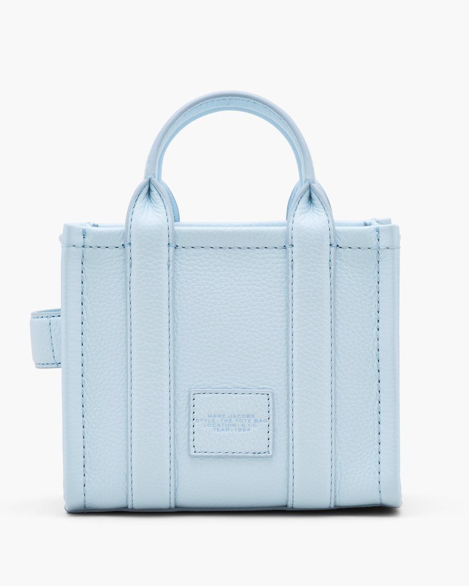 Marc Jacobs The Leather Crossbody Tote Bag Blue | 98ZCJXSAG