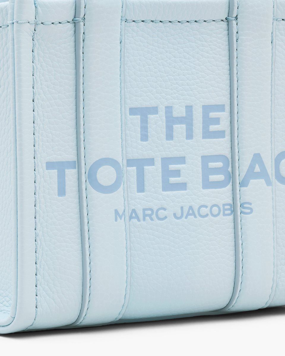 Marc Jacobs The Leather Crossbody Tote Bag Blue | 98ZCJXSAG