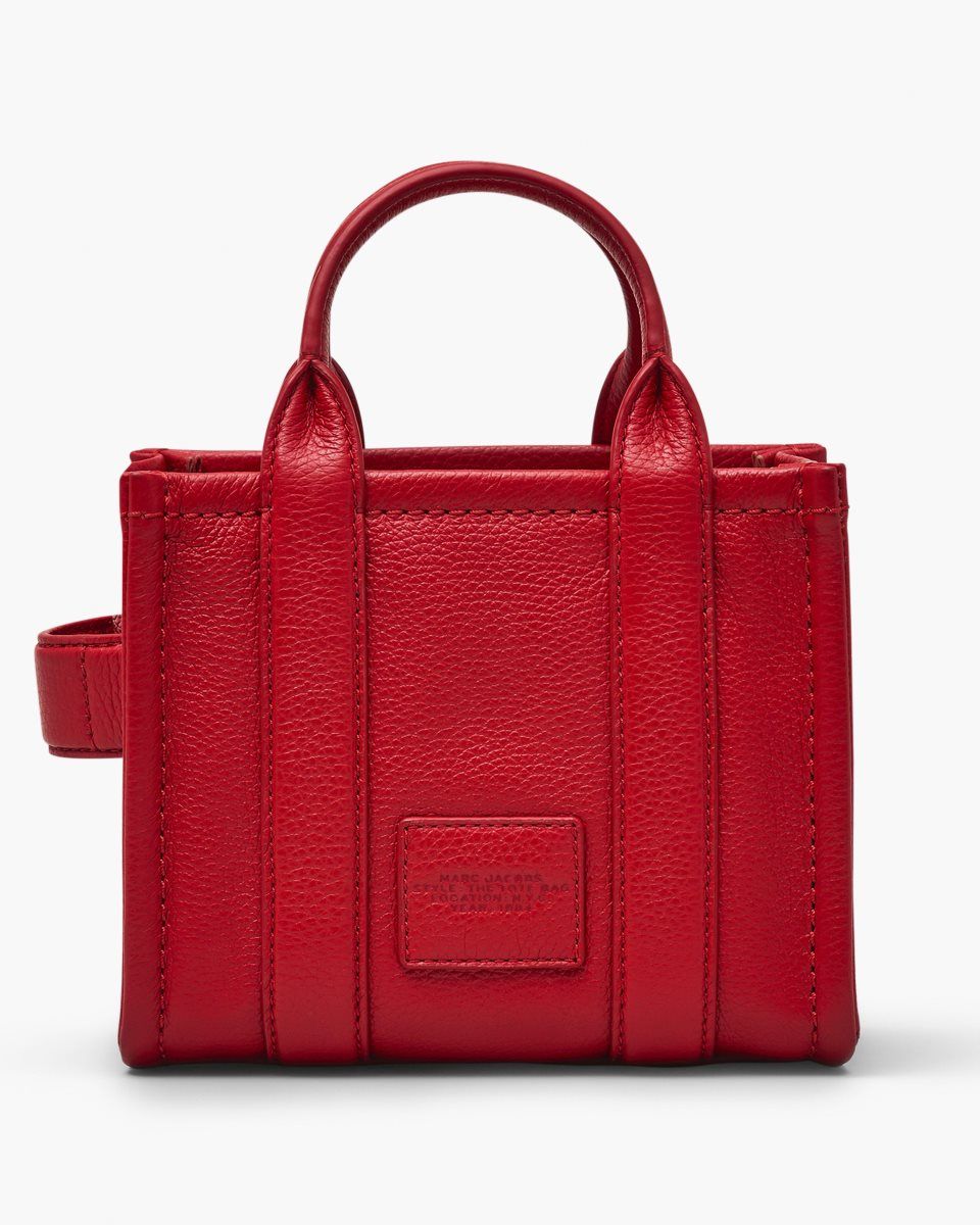 Marc Jacobs The Leather Crossbody Tote Bag Red | 25KHLPRNF