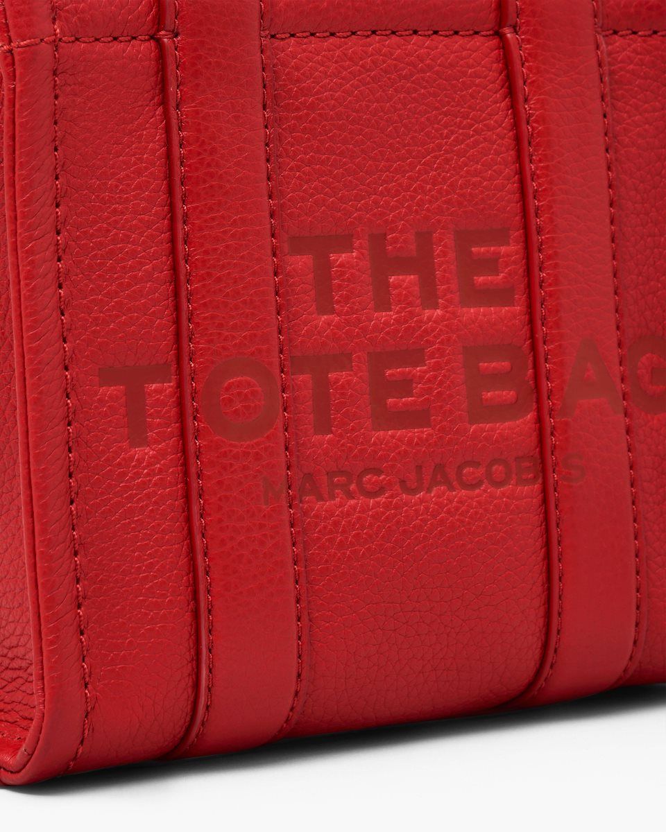 Marc Jacobs The Leather Crossbody Tote Bag Red | 25KHLPRNF