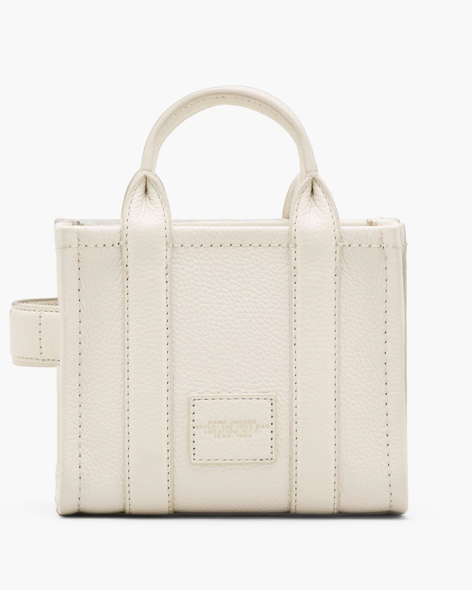 Marc Jacobs The Leather Crossbody Tote Bag Silver | 08XUYVDWB