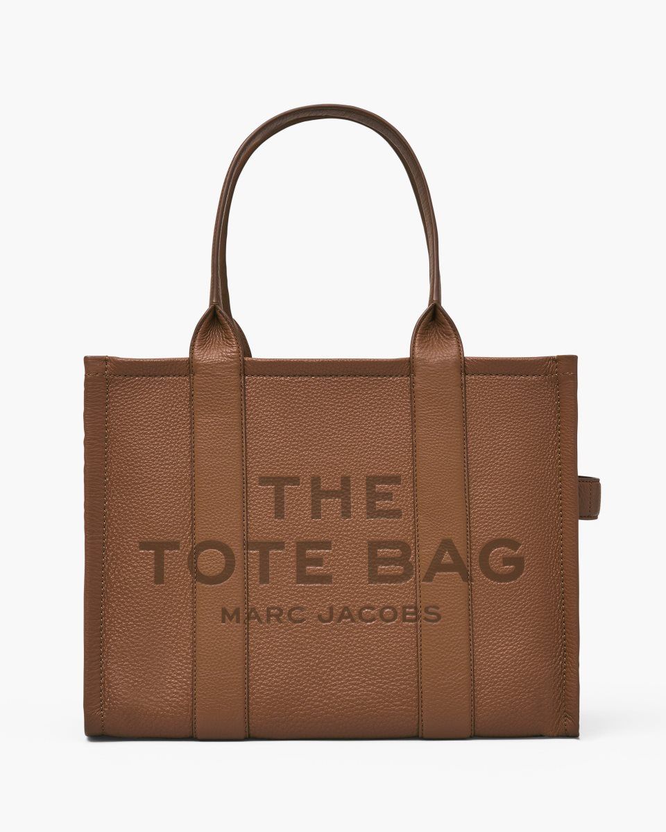 Marc Jacobs The Leather Large Tote Bag Argan Oil | 07CFWRTIQ