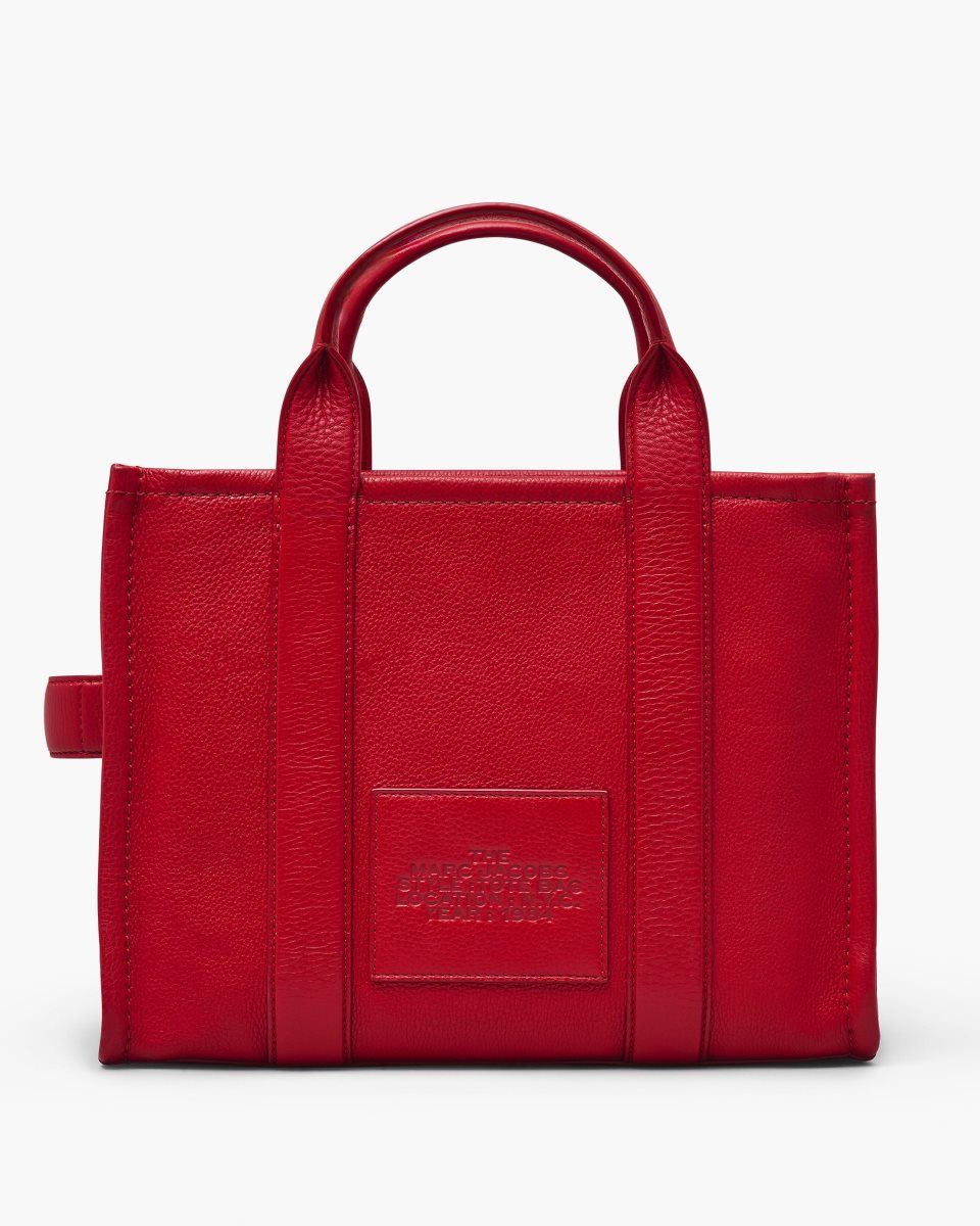 Marc Jacobs The Leather Medium Tote Bag Red | 29XYNPAJO