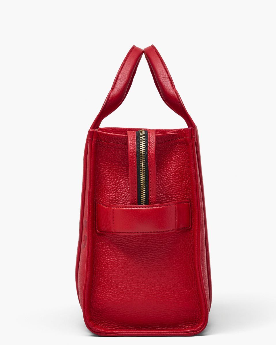 Marc Jacobs The Leather Medium Tote Bag Red | 29XYNPAJO