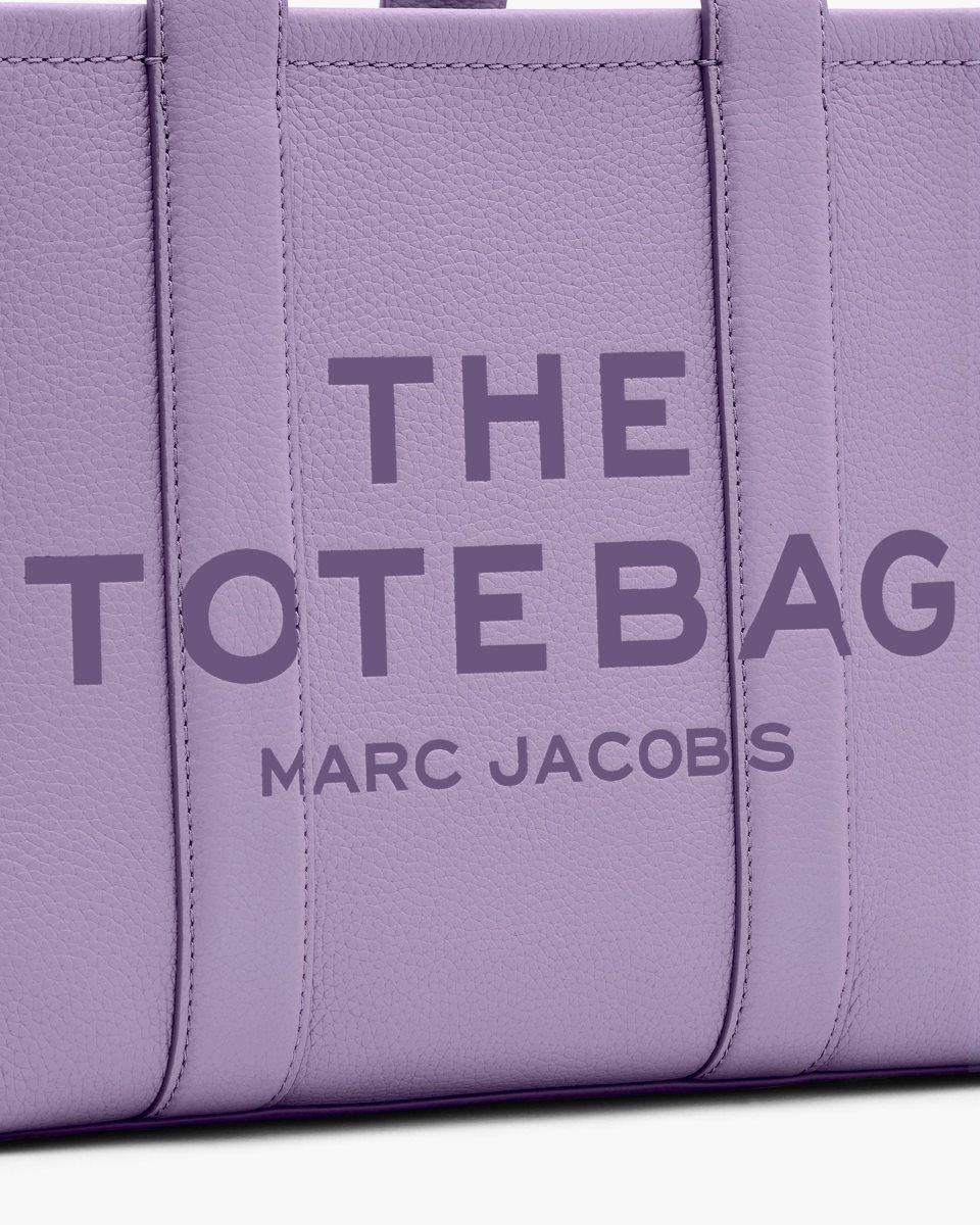 Marc Jacobs The Leather Medium Tote Bag Purple | 20RAJONEX