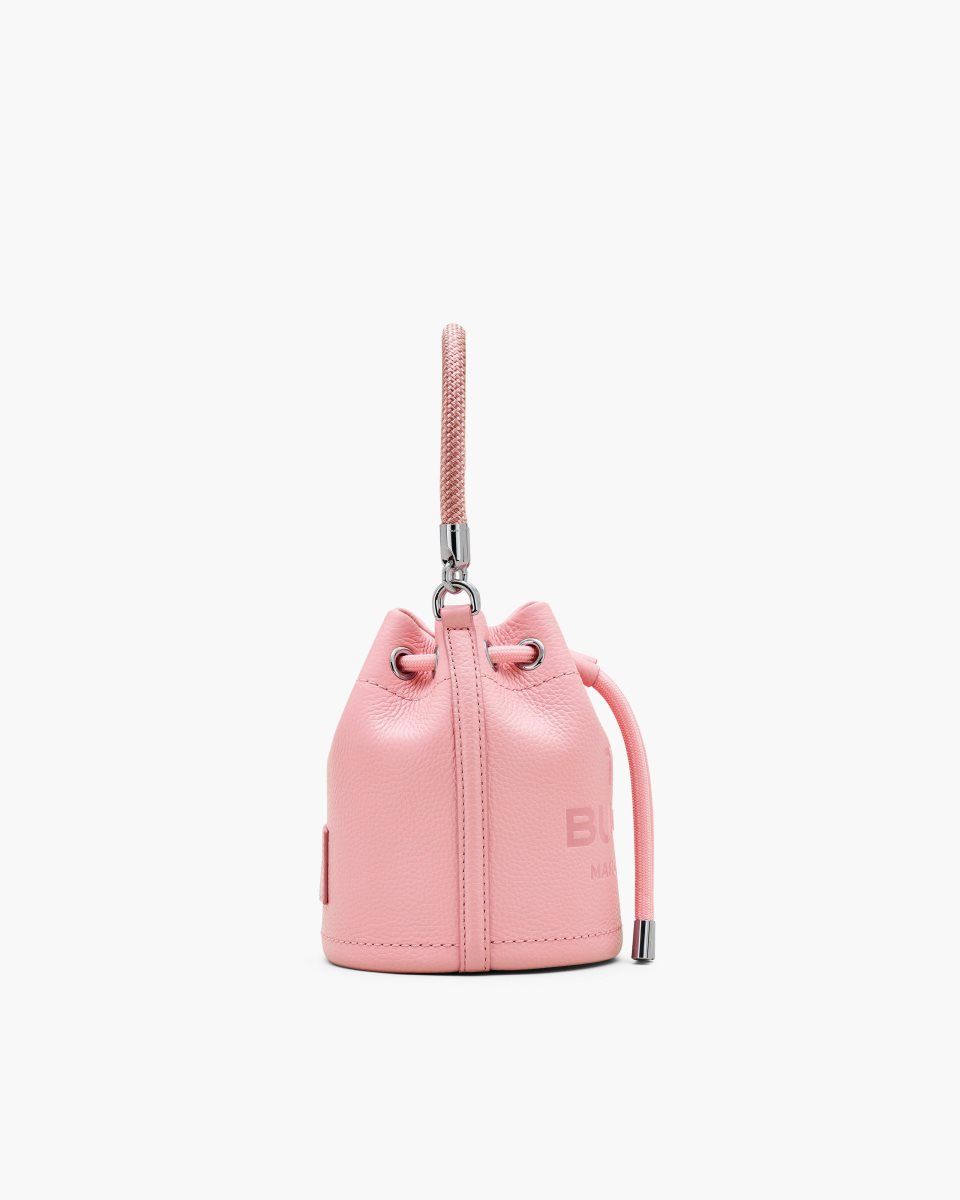 Marc Jacobs The Leather Mini Bucket Bag Pink | 96UAFXBVR