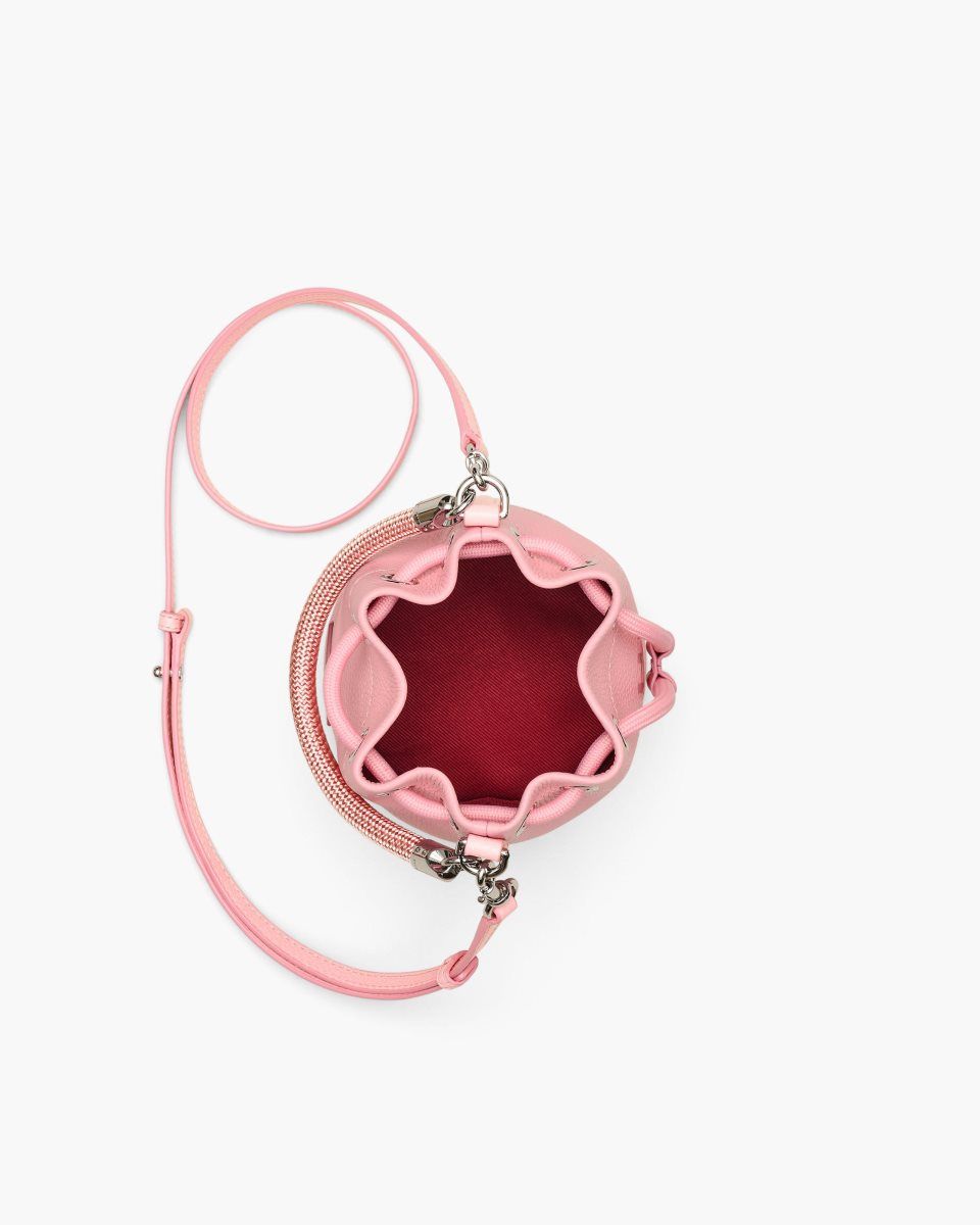 Marc Jacobs The Leather Mini Bucket Bag Pink | 96UAFXBVR