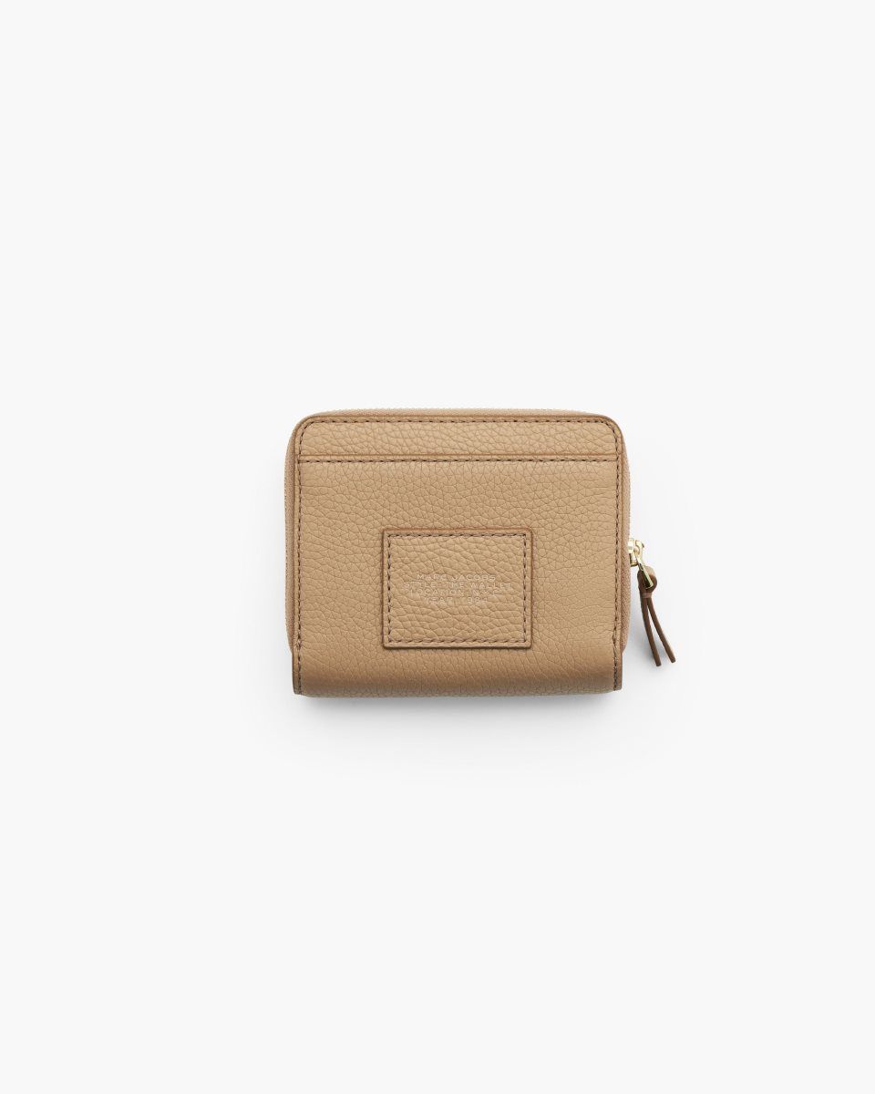 Marc Jacobs The Leather Mini Compact Wallet Brown | 40ZDAQLYC