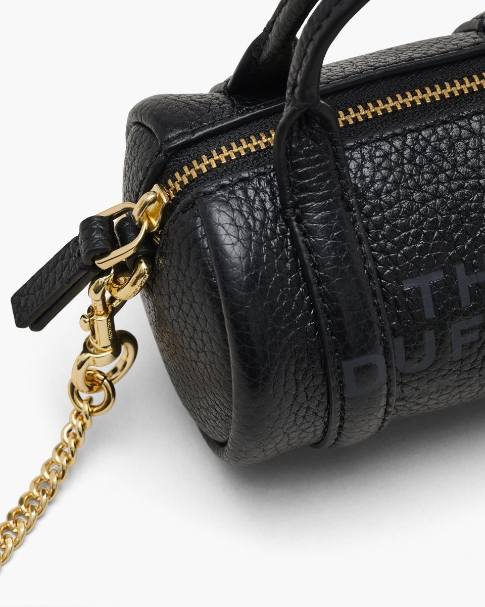 Marc Jacobs The Leather Nano Duffle Crossbody Black | 74IYXEVGO