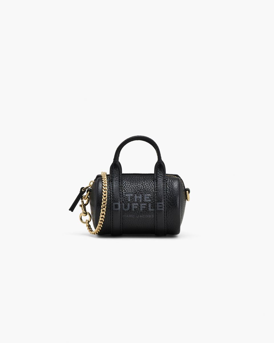 Marc Jacobs The Leather Nano Duffle Crossbody Black | 74IYXEVGO