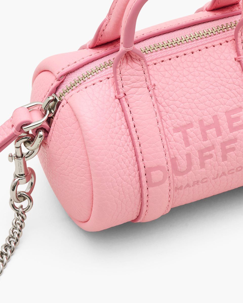 Marc Jacobs The Leather Nano Duffle Crossbody Pink | 29XQWUFIT