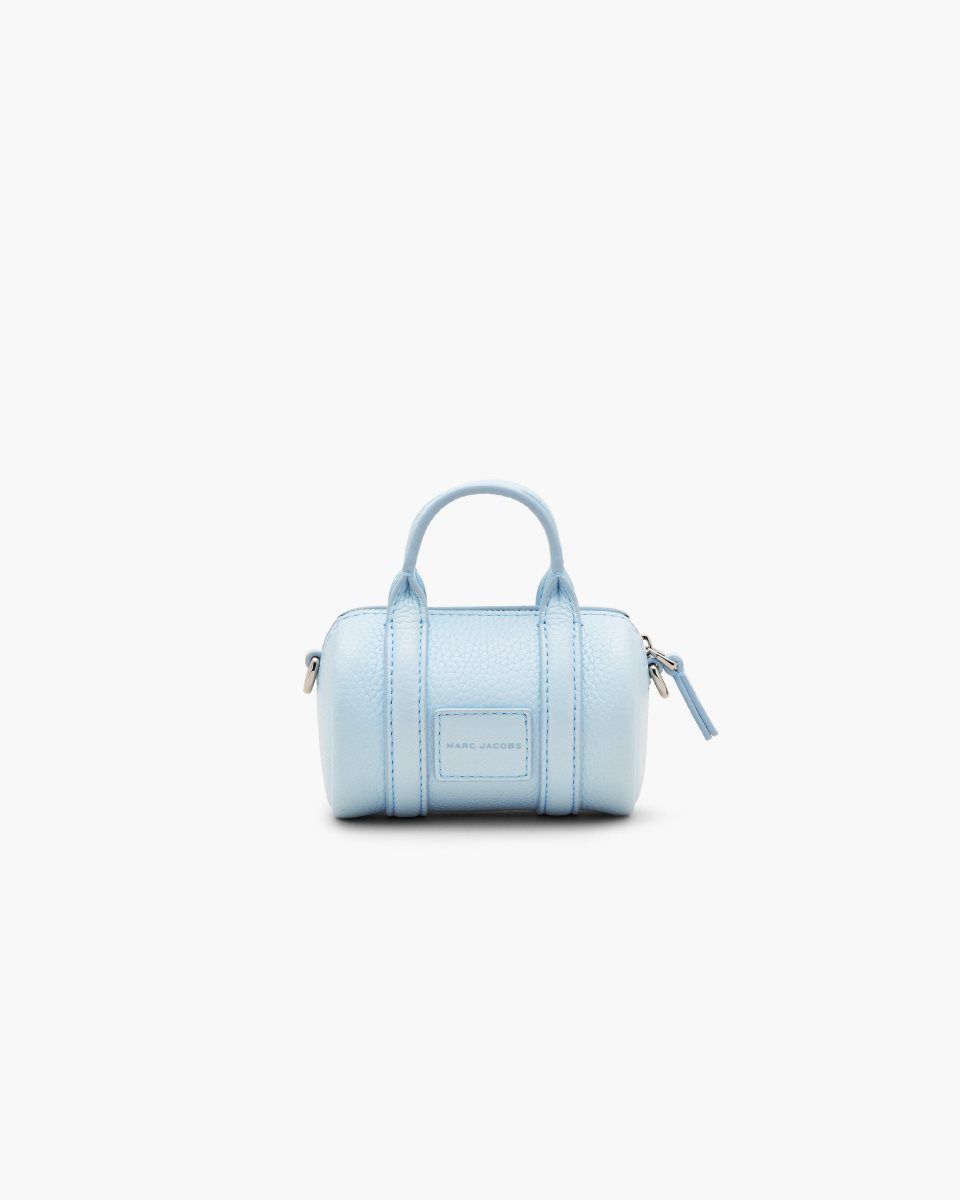 Marc Jacobs The Leather Nano Duffle Crossbody Blue | 29EDXNFVS