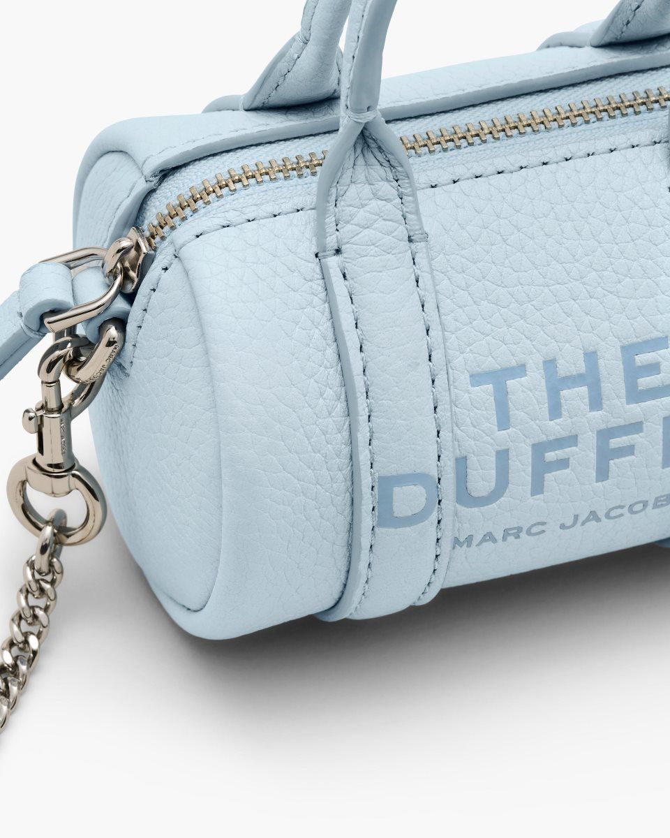 Marc Jacobs The Leather Nano Duffle Crossbody Blue | 29EDXNFVS