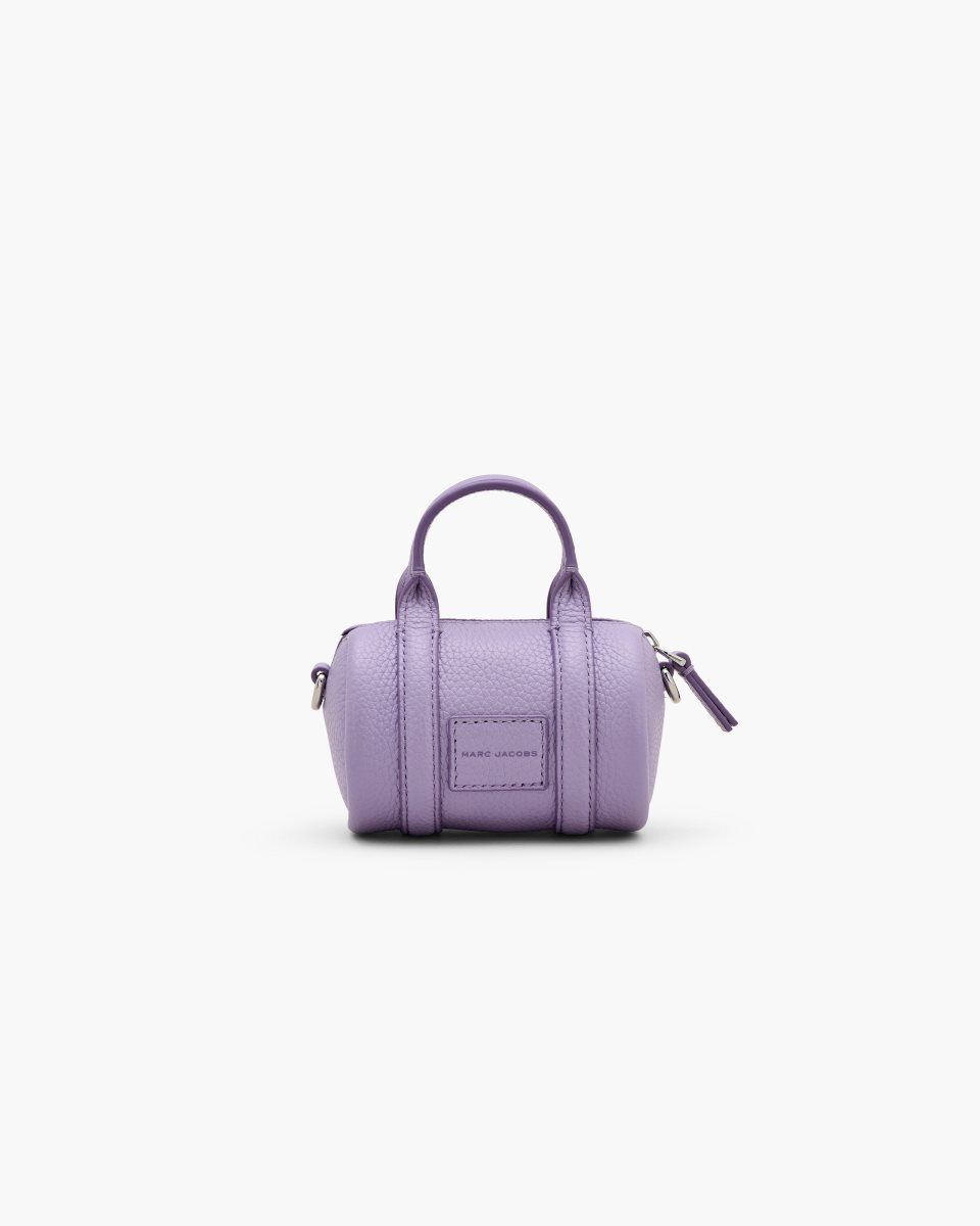 Marc Jacobs The Leather Nano Duffle Crossbody Purple | 91XCVINPZ