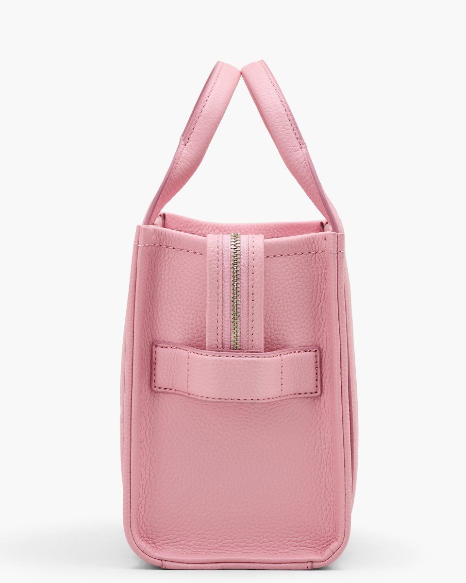 Marc Jacobs The Leather Small Tote Bag Pink | 02OXTAQLI