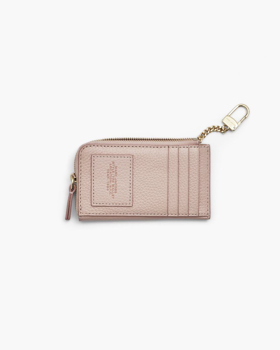 Marc Jacobs The Leather Top Zip Multi Wallet Rose | 70HDPGNOZ